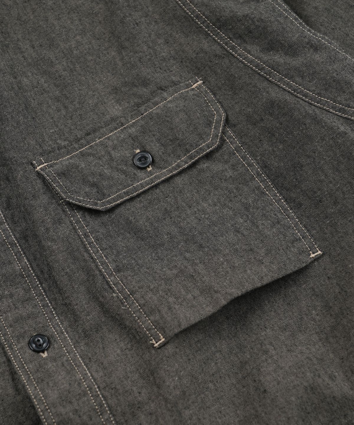 프리즘웍스(FRIZMWORKS) 1920S CHAMBRAY WORK SHIRT _ MUD