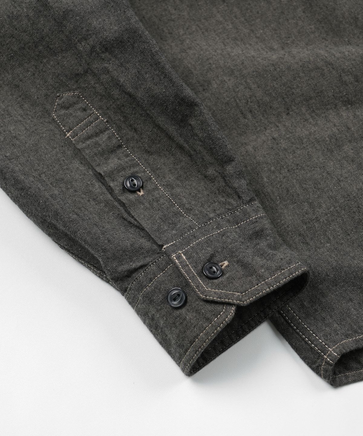 프리즘웍스(FRIZMWORKS) 1920S CHAMBRAY WORK SHIRT _ MUD
