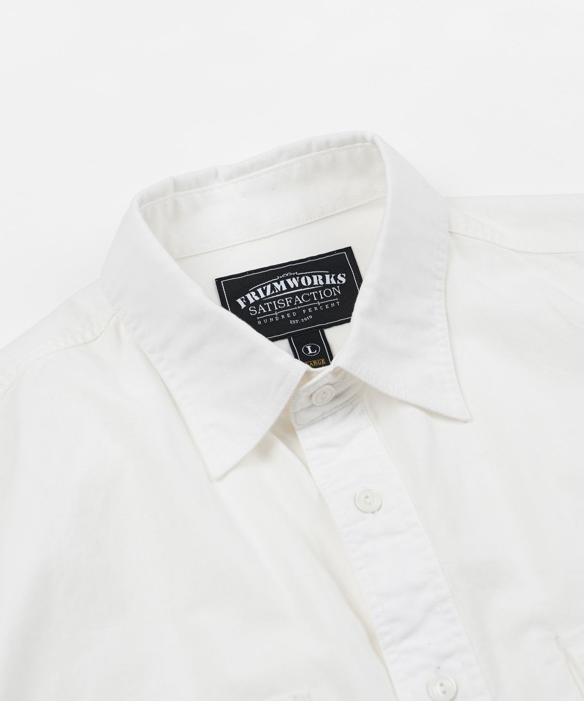 프리즘웍스(FRIZMWORKS) 1920S CHAMBRAY WORK SHIRT _ WHITE