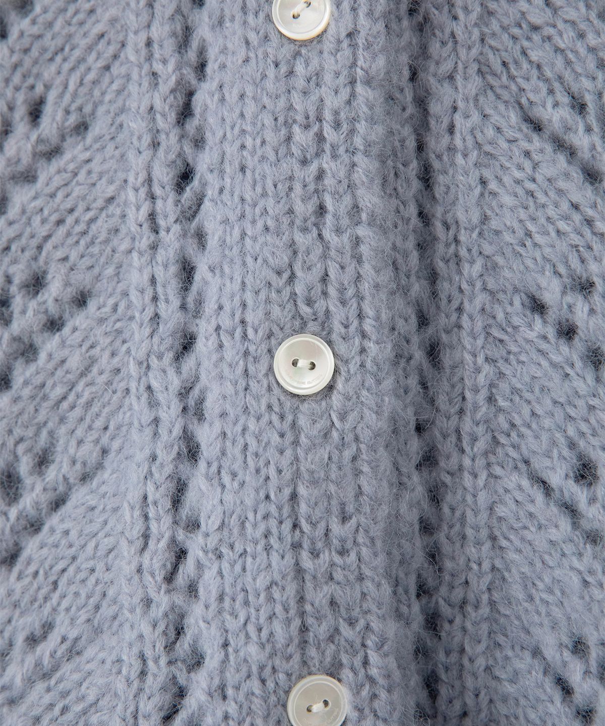 썸웨어버터(SOMEWHEREBUTTER) Blush Frill Cardigan Set - Light Blue