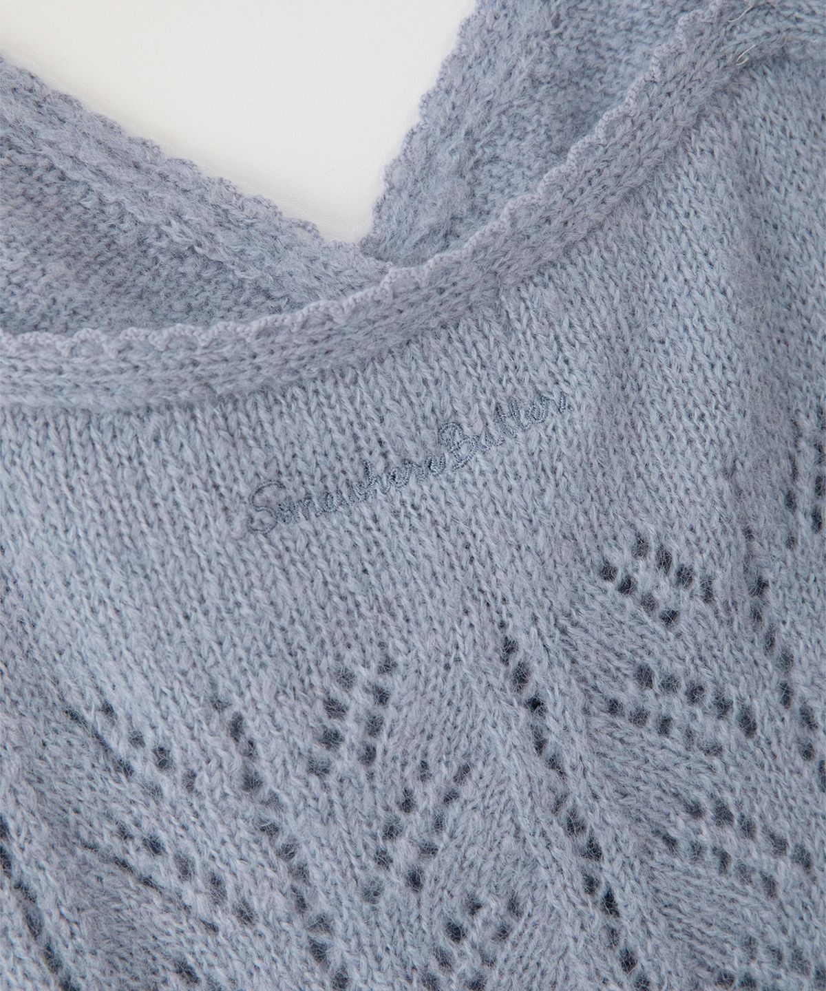썸웨어버터(SOMEWHEREBUTTER) Blush Frill Cardigan Set - Light Blue