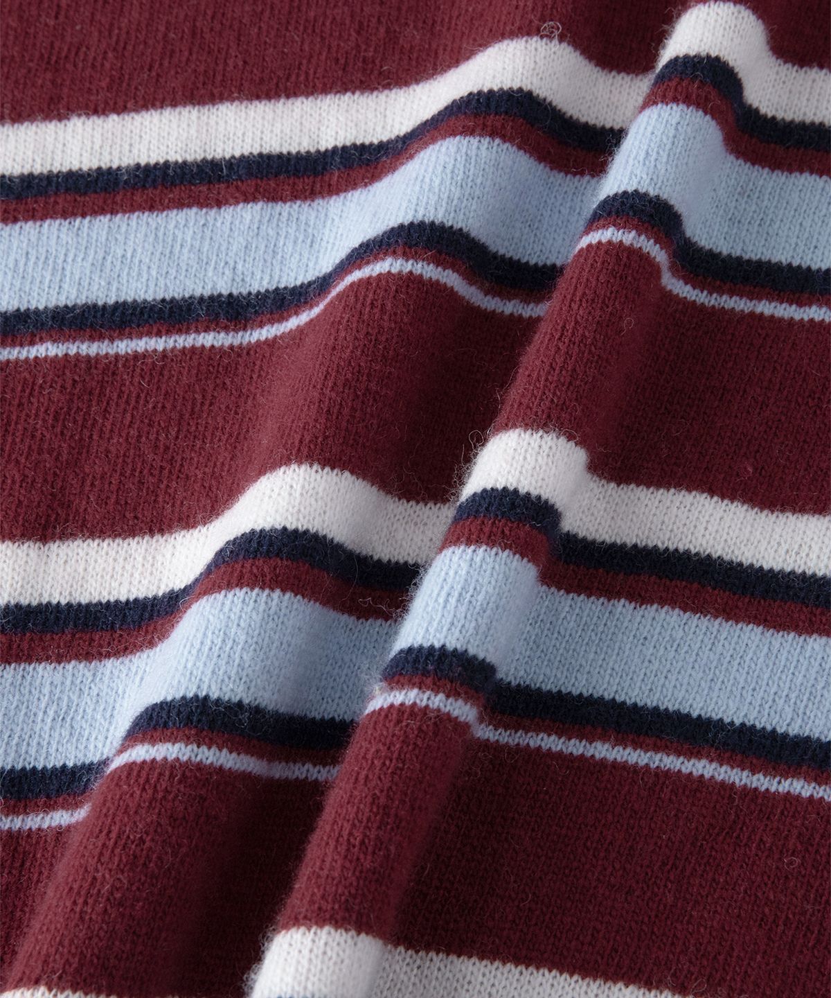 썸웨어버터(SOMEWHEREBUTTER) Cope Stripe Knit - Burgundy