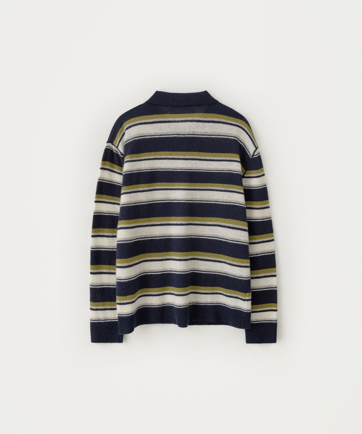 썸웨어버터(SOMEWHEREBUTTER) Cope Stripe Knit - Navy