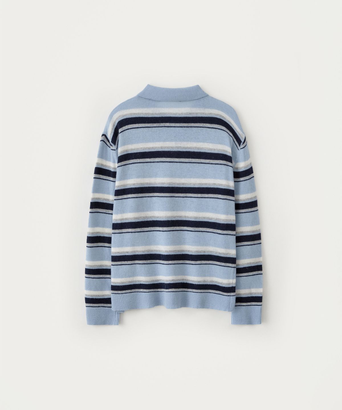 썸웨어버터(SOMEWHEREBUTTER) Cope Stripe Knit - Light Blue