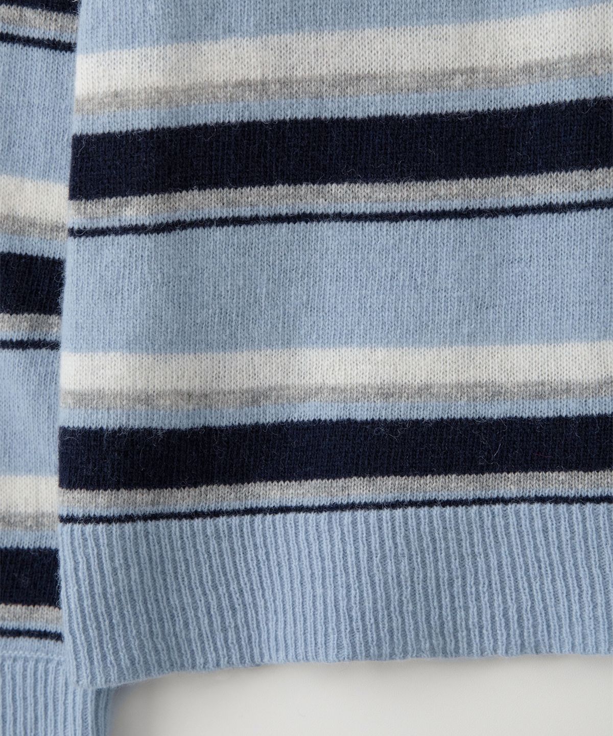썸웨어버터(SOMEWHEREBUTTER) Cope Stripe Knit - Light Blue