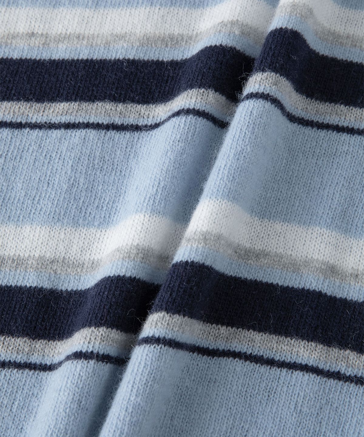 썸웨어버터(SOMEWHEREBUTTER) Cope Stripe Knit - Light Blue