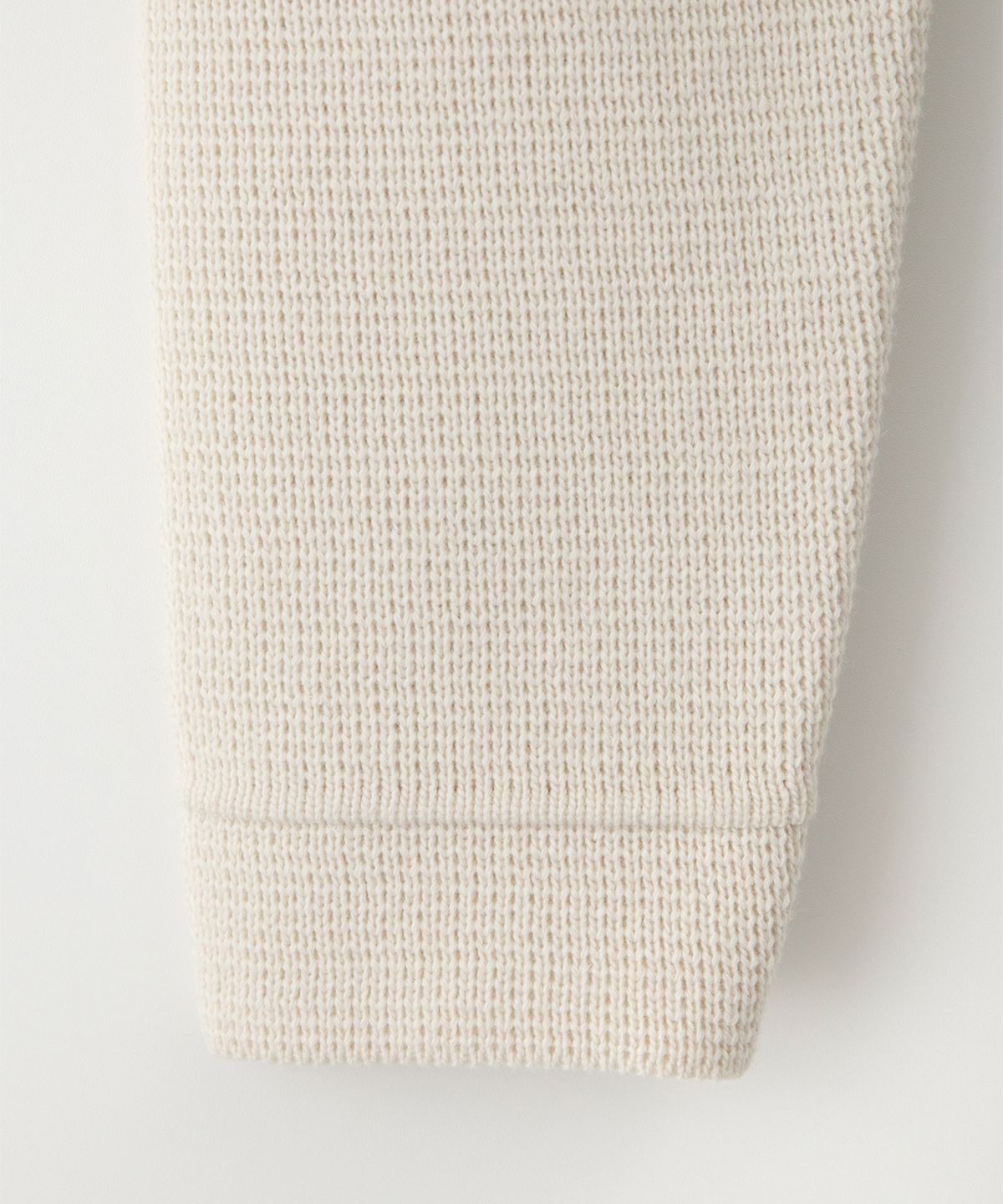 썸웨어버터(SOMEWHEREBUTTER) Stitch Logo Knit Wool Jacket - Ivory