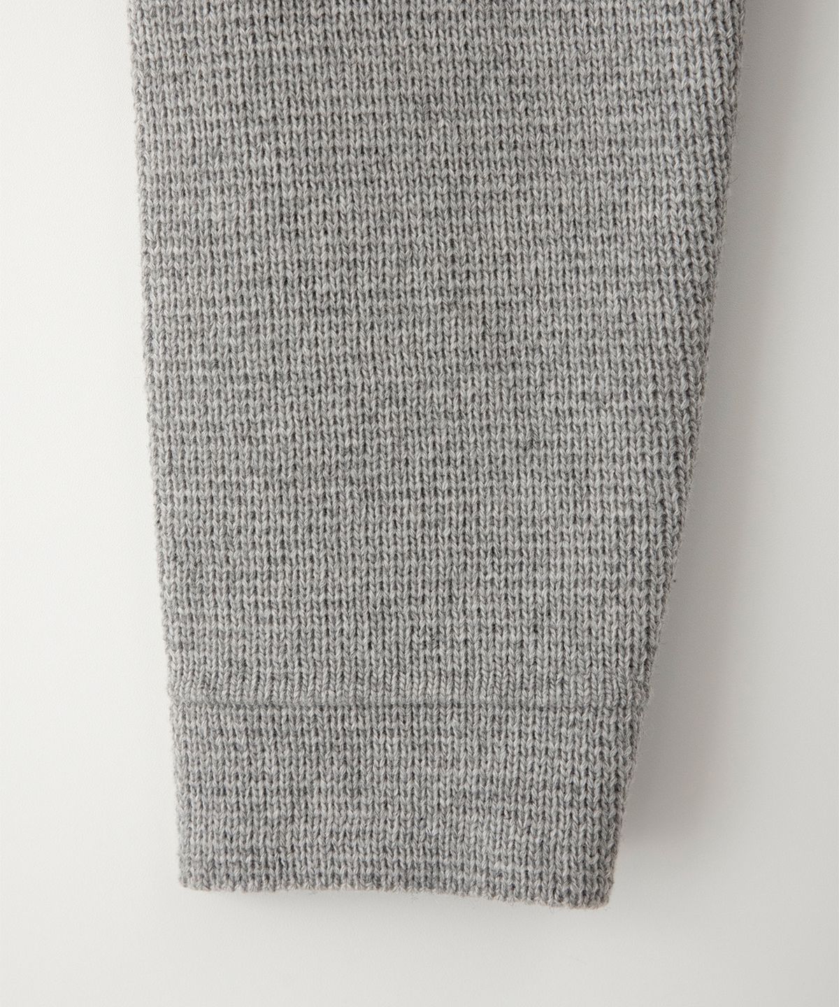 썸웨어버터(SOMEWHEREBUTTER) Stitch Logo Knit Wool Jacket - Grey