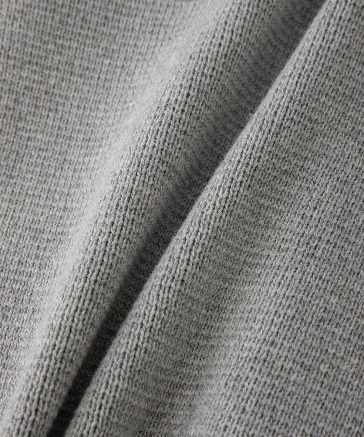 썸웨어버터(SOMEWHEREBUTTER) Stitch Logo Knit Wool Jacket - Grey