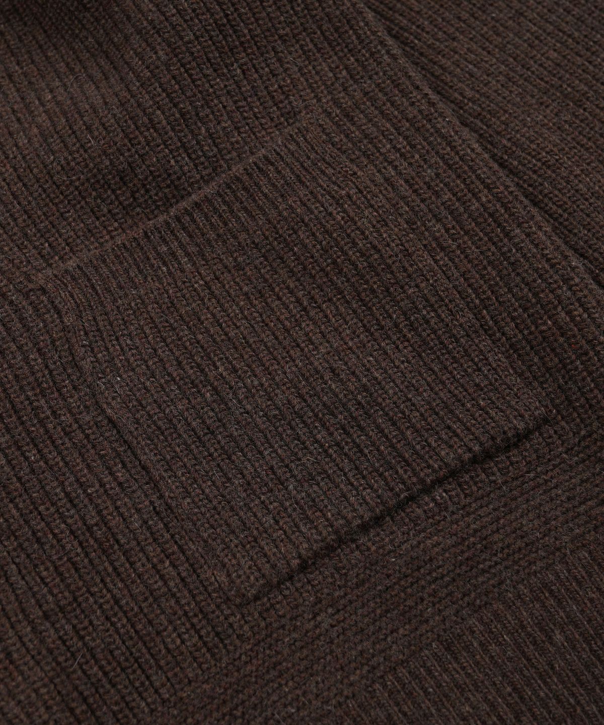 프리즘웍스(FRIZMWORKS) HEAVY WOOL ROUND CARDIGAN _ CHOCO BROWN