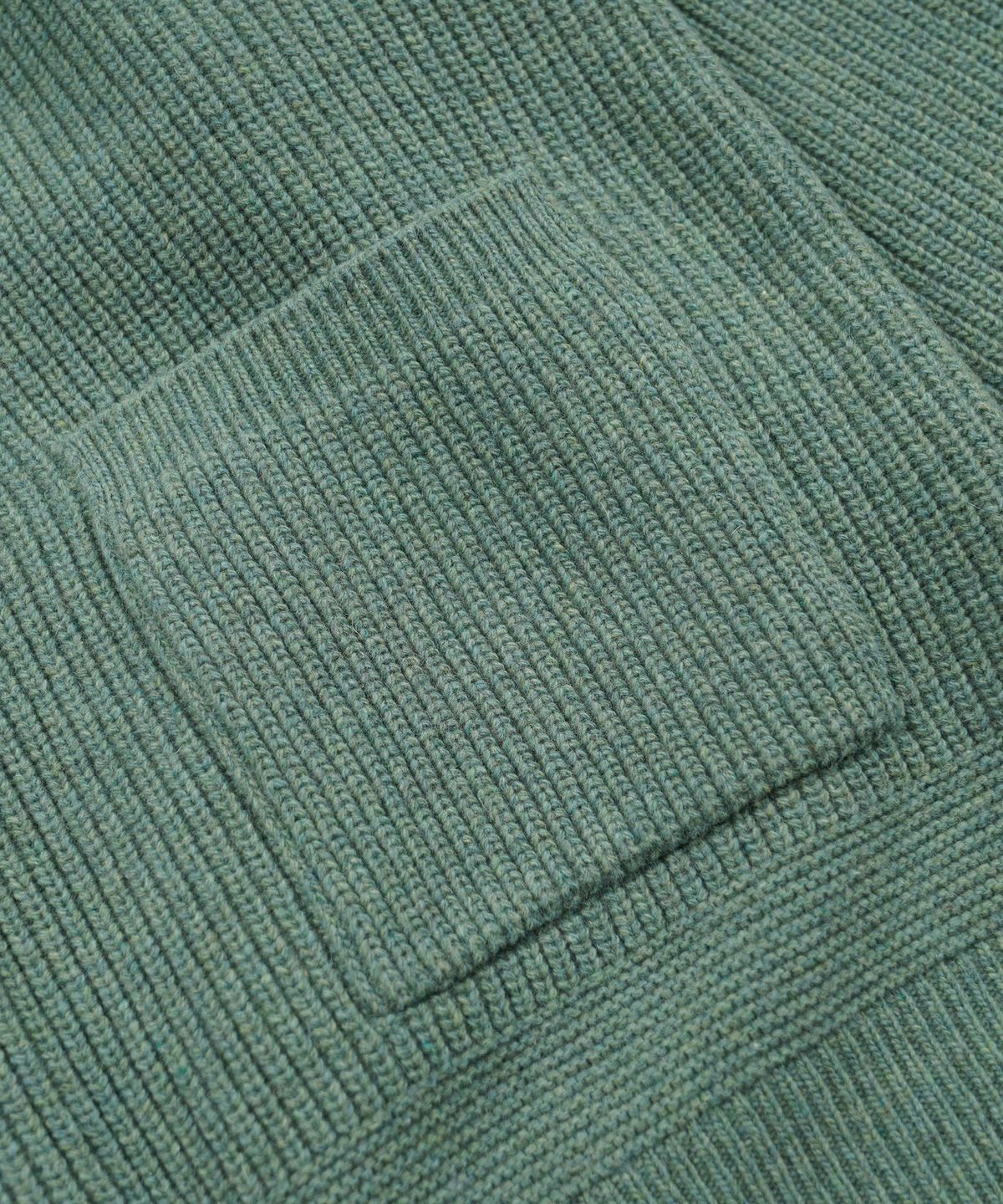 프리즘웍스(FRIZMWORKS) HEAVY WOOL ROUND CARDIGAN _ JADE GREEN