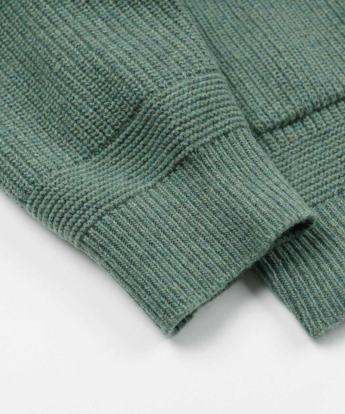 프리즘웍스(FRIZMWORKS) HEAVY WOOL ROUND CARDIGAN _ JADE GREEN