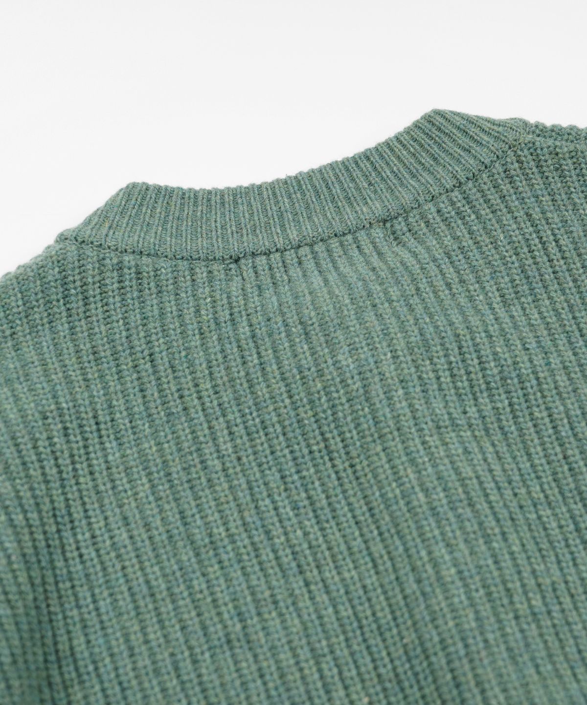 프리즘웍스(FRIZMWORKS) HEAVY WOOL ROUND CARDIGAN _ JADE GREEN
