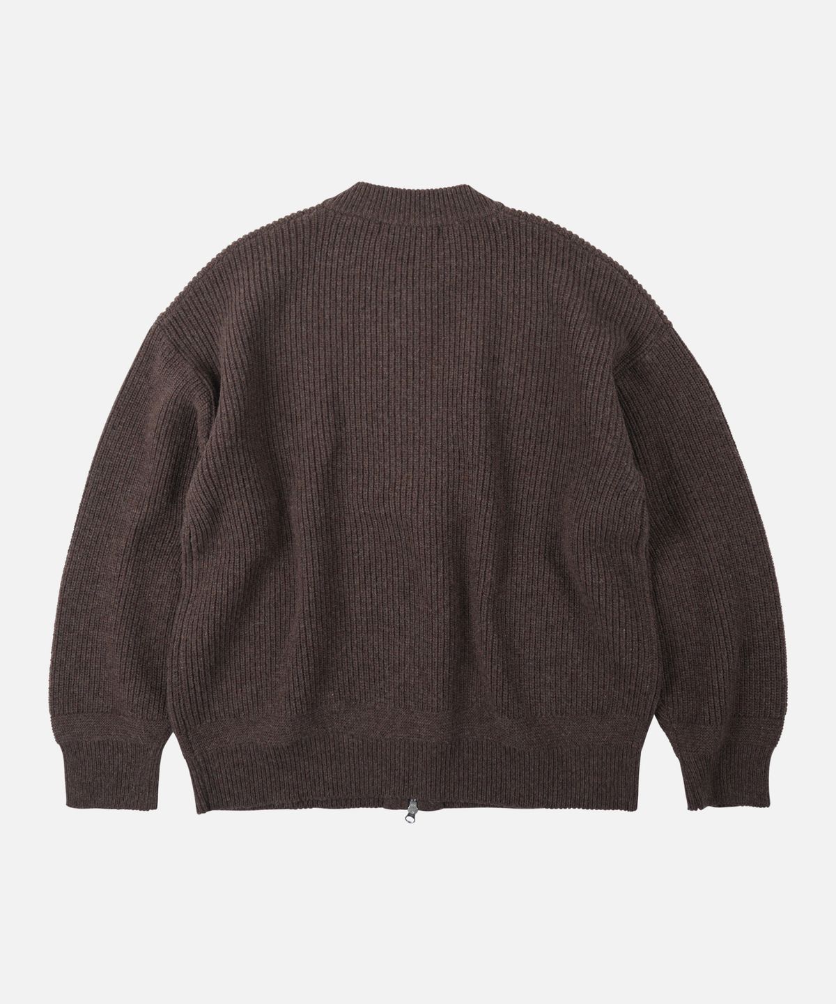 프리즘웍스(FRIZMWORKS) WOOL DECK ZIP UP CARDIGAN _ CHOCO BROWN