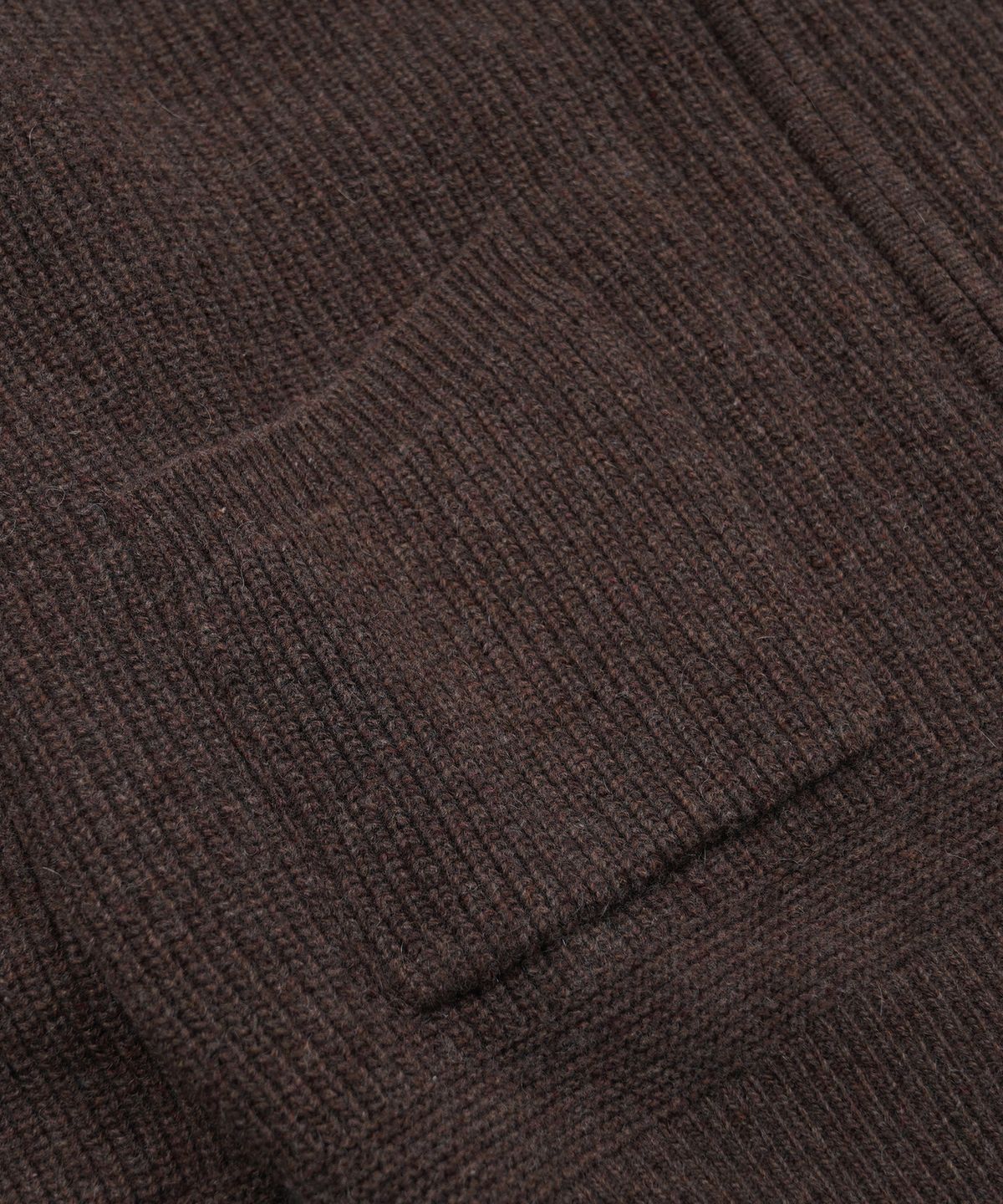 프리즘웍스(FRIZMWORKS) WOOL DECK ZIP UP CARDIGAN _ CHOCO BROWN