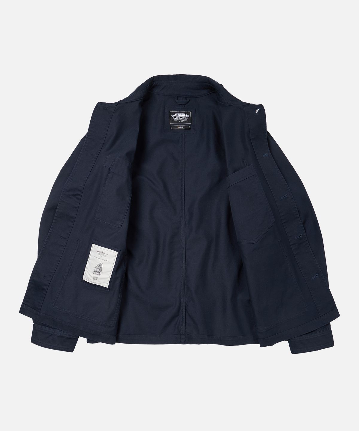 프리즘웍스(FRIZMWORKS) COMBINE CHORE JACKET _ NAVY