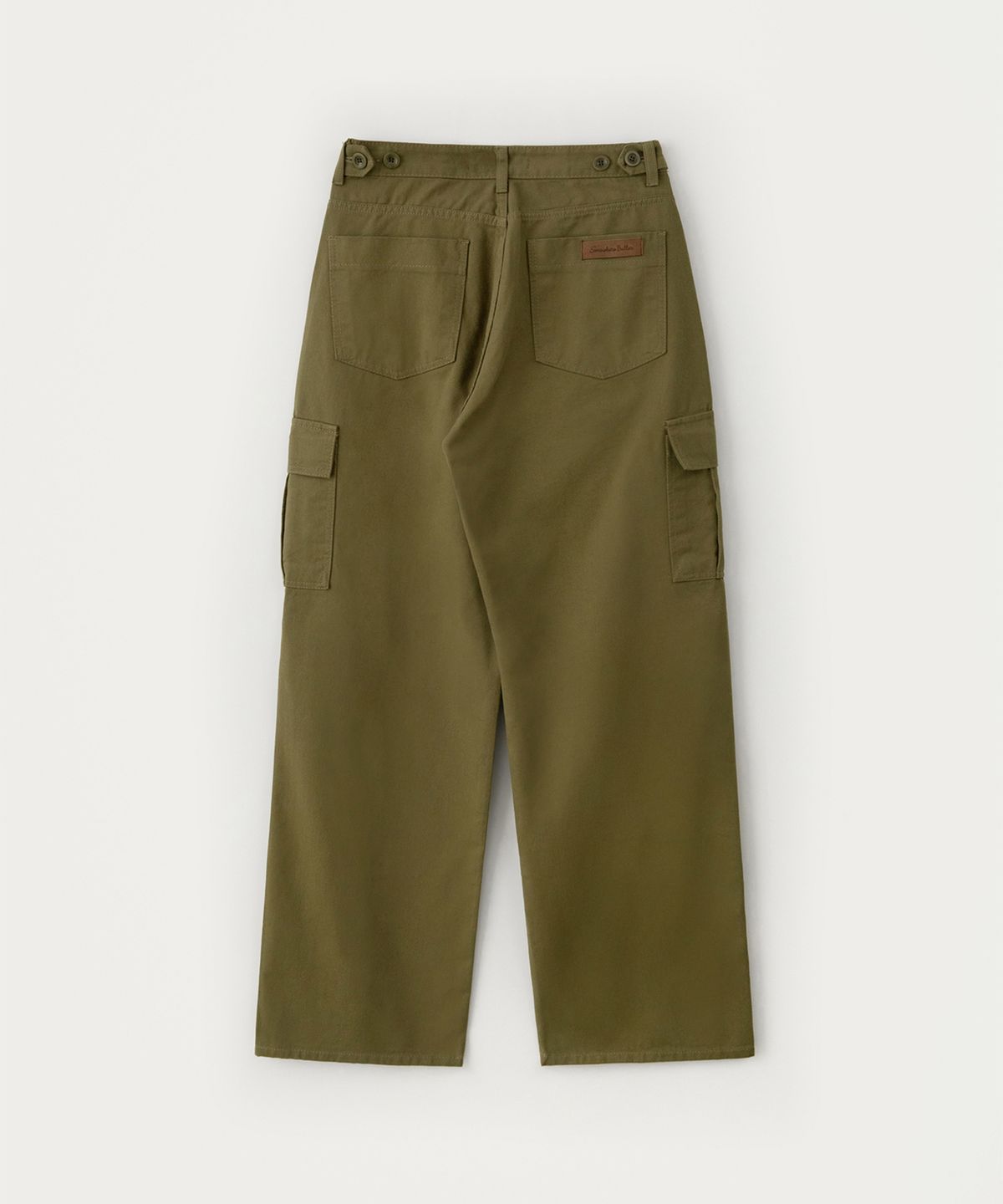 썸웨어버터(SOMEWHEREBUTTER) Jeep Wide Cargo Pants - Khaki