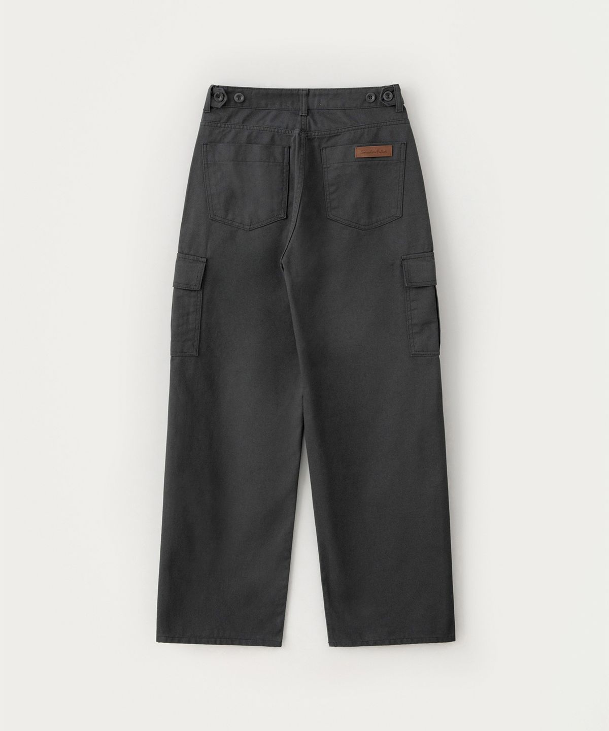 썸웨어버터(SOMEWHEREBUTTER) Jeep Wide Cargo Pants - Charcoal