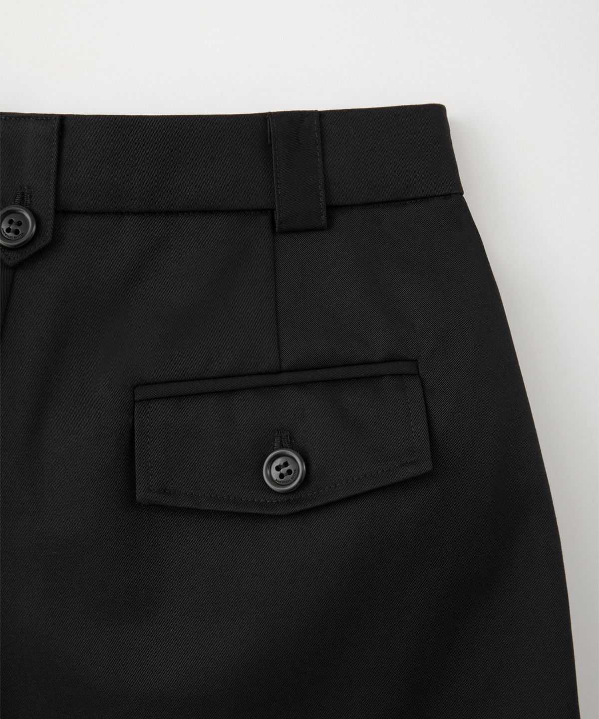 썸웨어버터(SOMEWHEREBUTTER) Dave Cotton Short Pants - Black