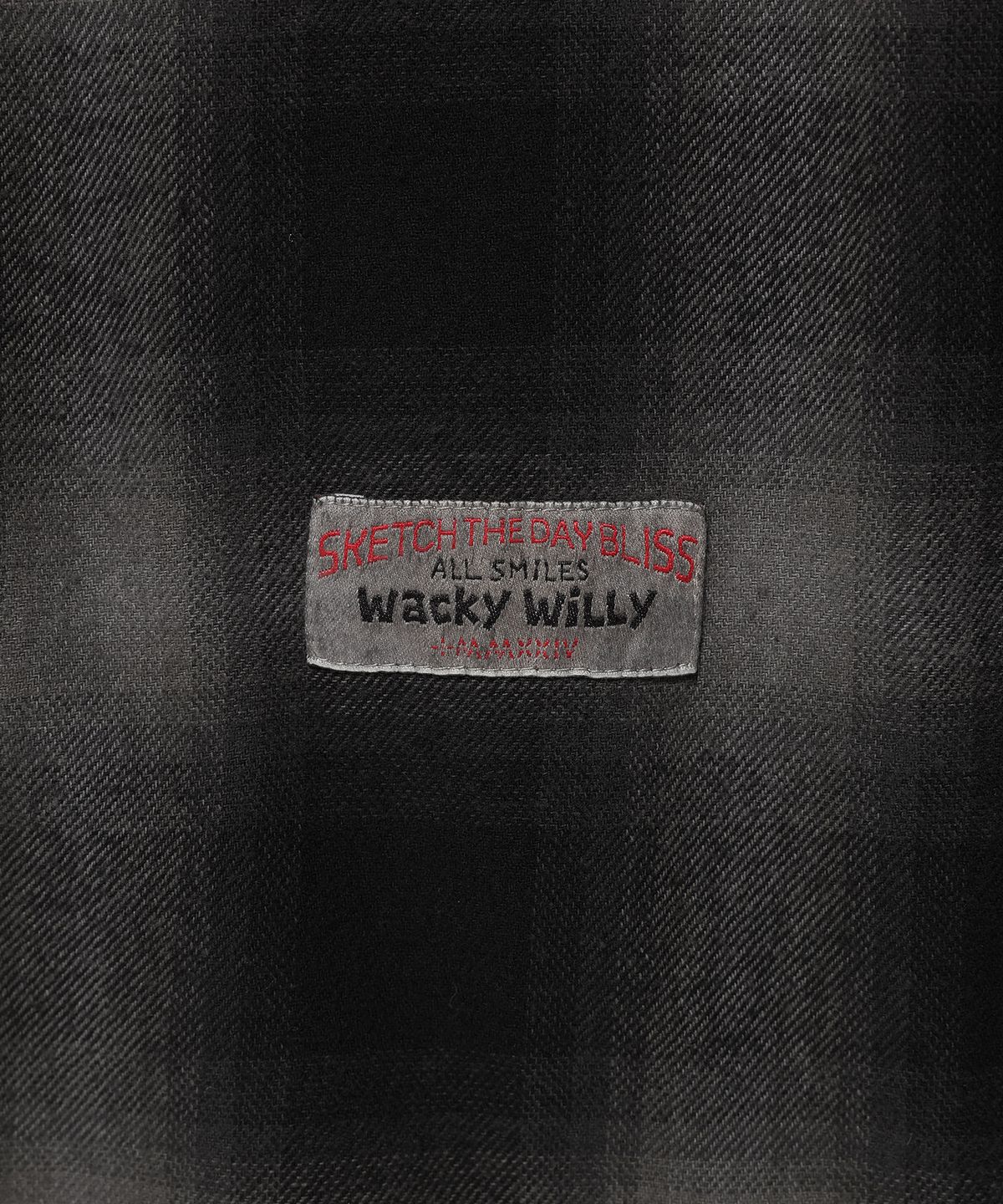 와키윌리(WACKY WILLY) 다잉 체크 셔츠 그레이