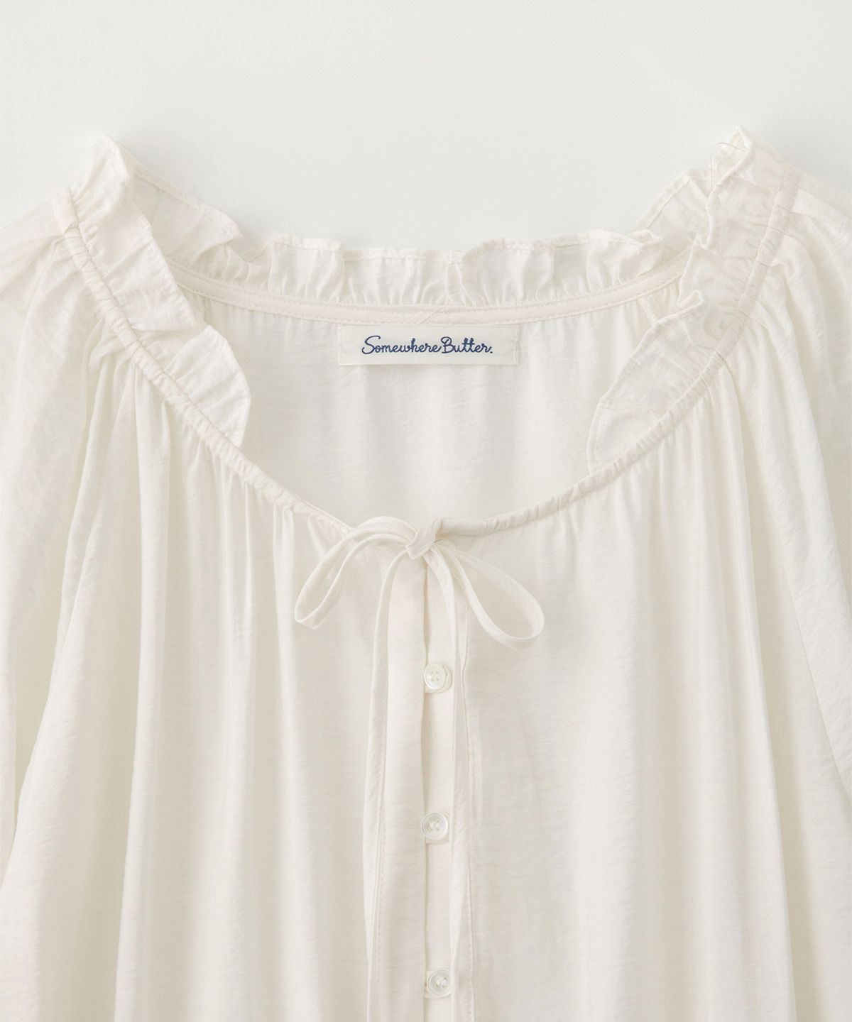 썸웨어버터(SOMEWHEREBUTTER) Della Mini Dress - Ivory