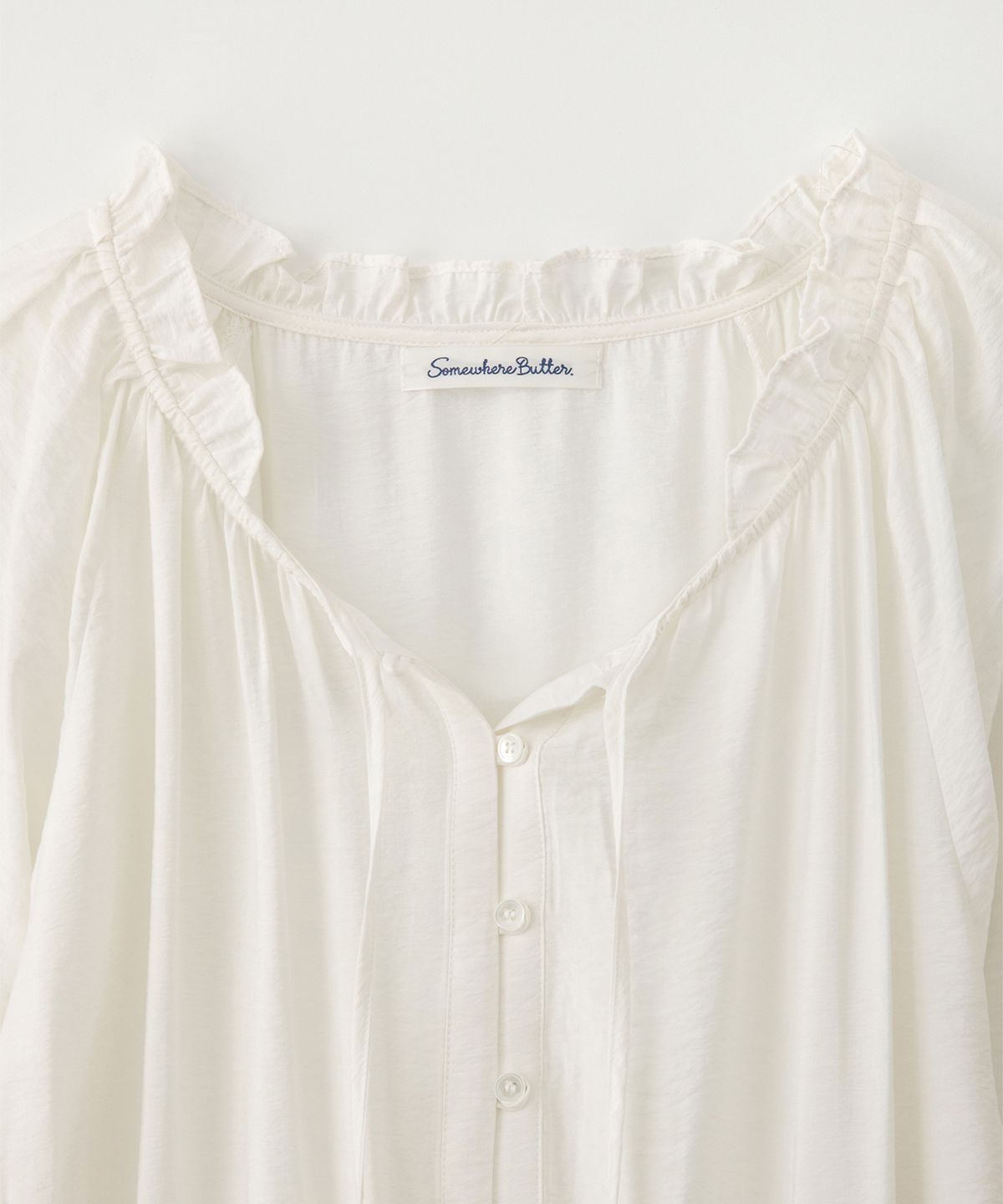 썸웨어버터(SOMEWHEREBUTTER) Della Mini Dress - Ivory