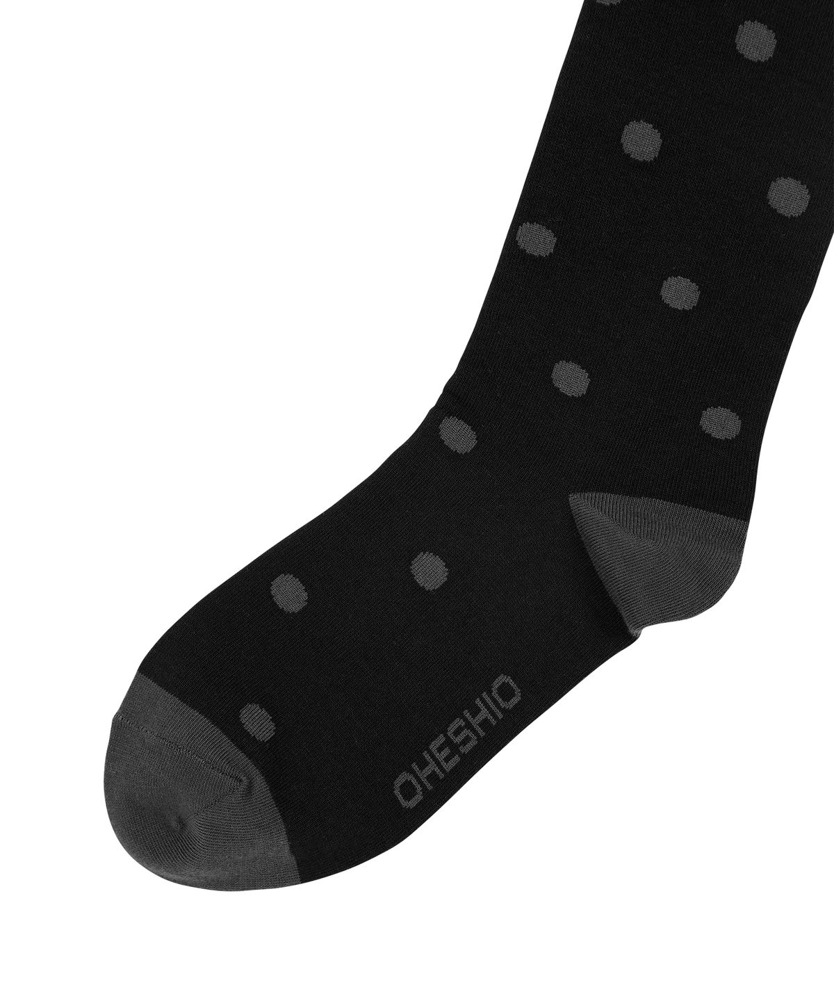 오헤시오(OHESHIO) DOT KNEE SOCKS, BLACK