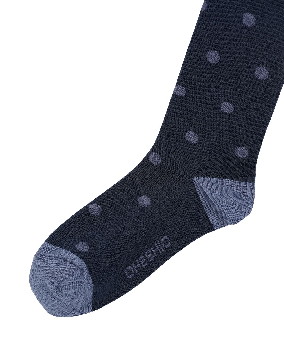오헤시오(OHESHIO) DOT KNEE SOCKS, NAVY