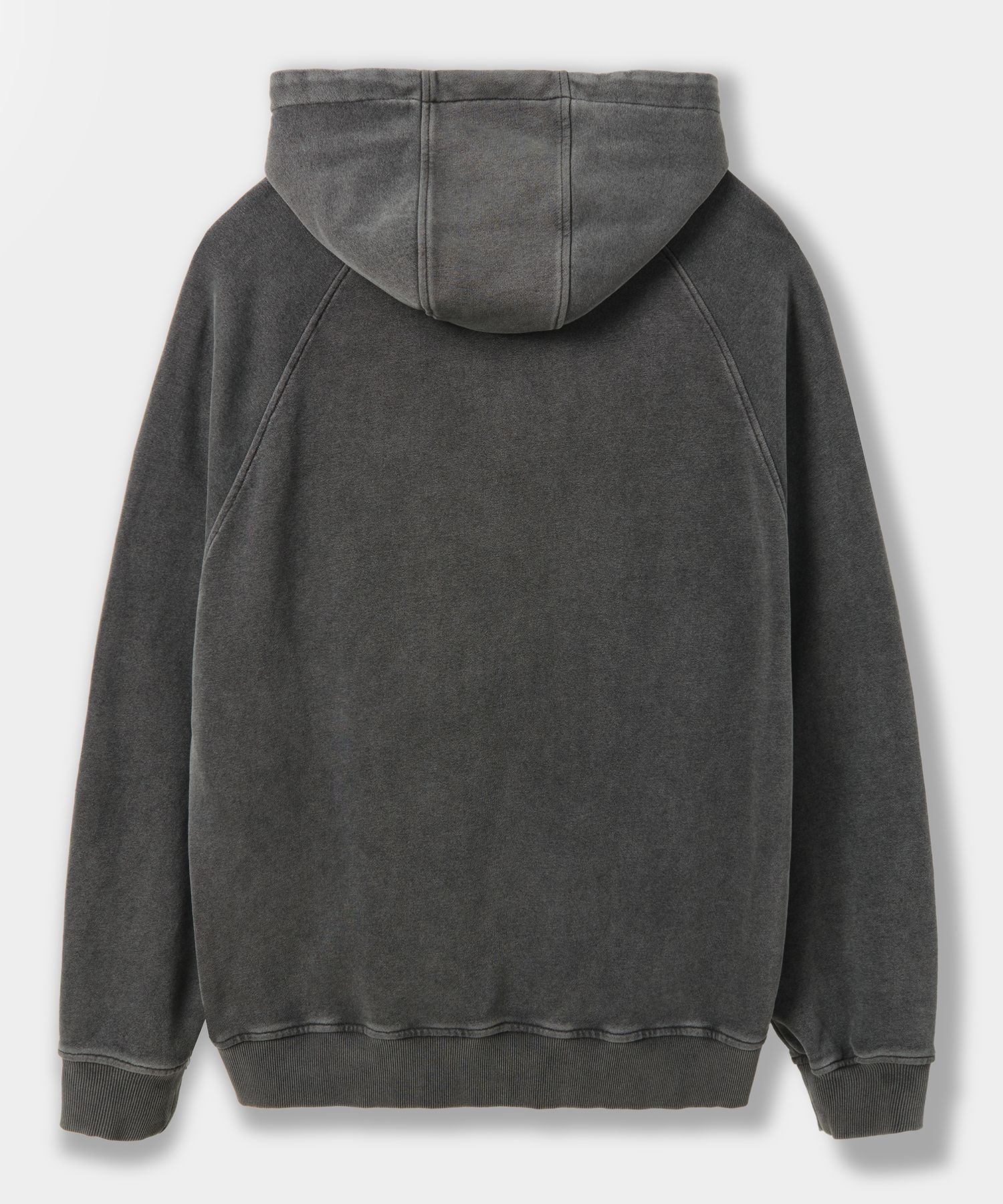 MUSINSA | DIMITRI BLACK Raglan Color Block Pigment Artwork Hoodie