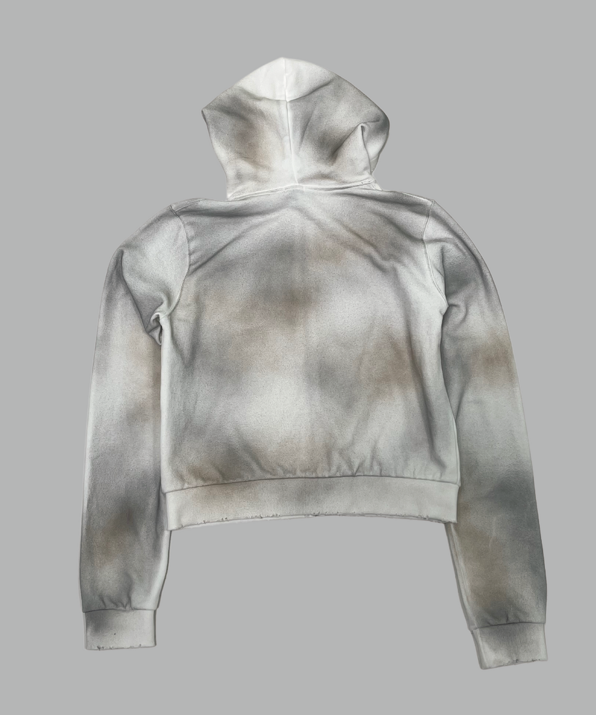 225(225) 225 washed dragon crop hoodie zip-up