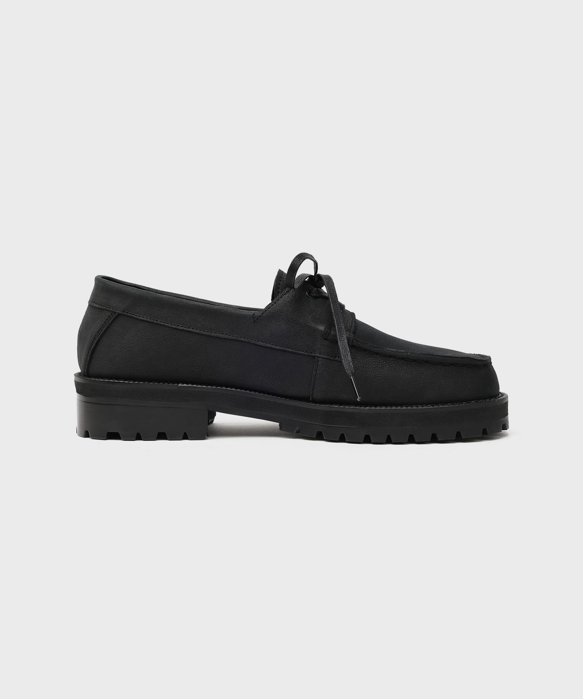 피렌체 아뜨리에(FIRENZE ATELIER) [비브람] 스탠다드 캐주얼솔 보트슈즈 5099 [NATURAL BLACK]