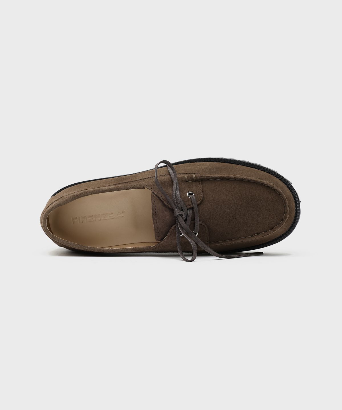 피렌체 아뜨리에(FIRENZE ATELIER) [비브람] 스탠다드 캐주얼솔 보트슈즈 5099 [DARK BROWN SUEDE]