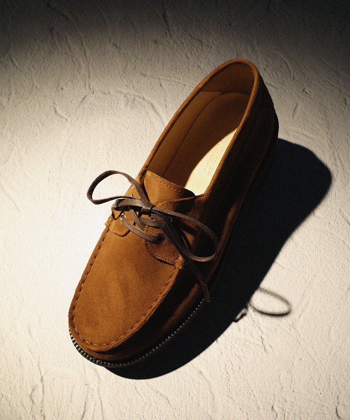 피렌체 아뜨리에(FIRENZE ATELIER) [비브람] 스탠다드 캐주얼솔 보트슈즈 5099 [MID BROWN SUEDE]