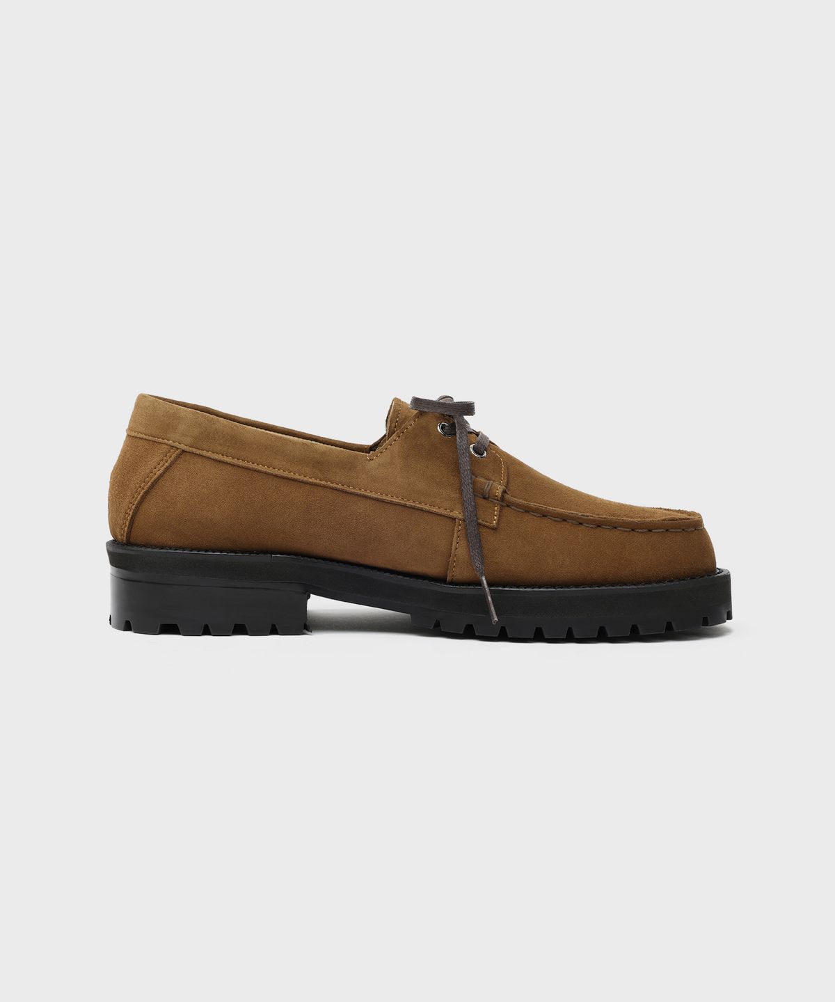 피렌체 아뜨리에(FIRENZE ATELIER) [비브람] 스탠다드 캐주얼솔 보트슈즈 5099 [MID BROWN SUEDE]