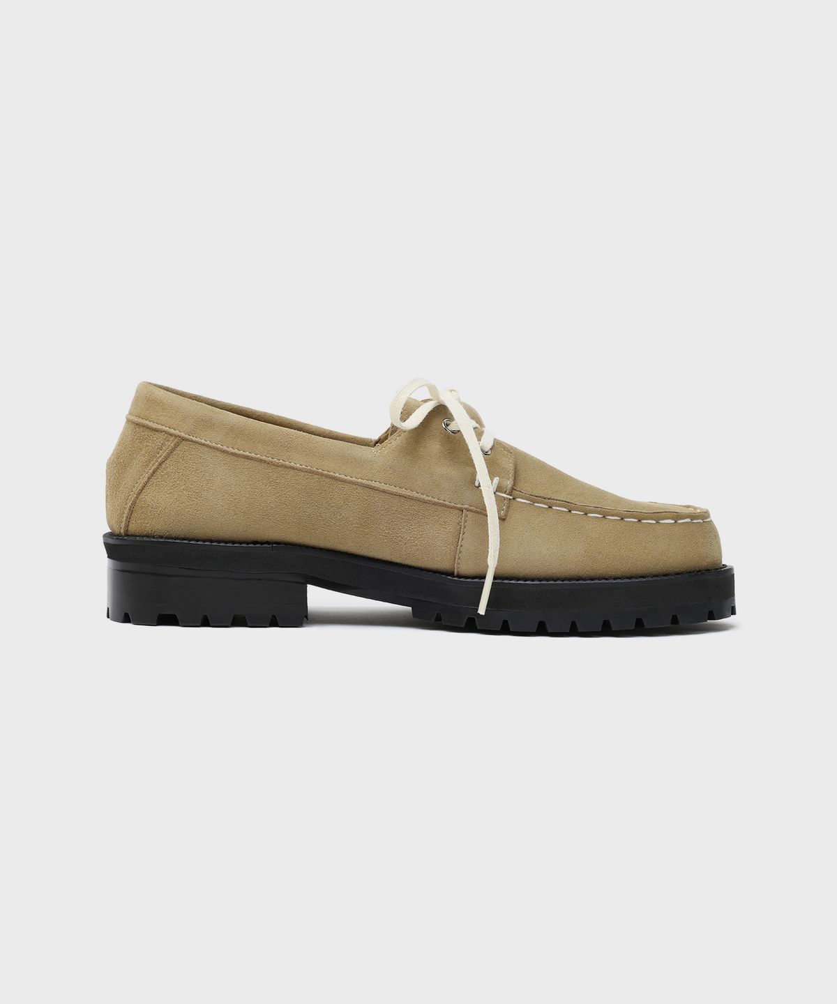 피렌체 아뜨리에(FIRENZE ATELIER) [비브람] 스탠다드 캐주얼솔 보트슈즈 5099 [ASH BEIGE SUEDE]