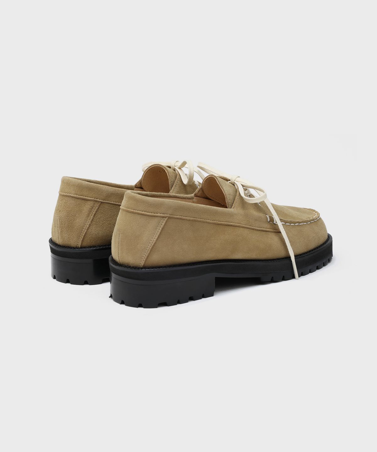피렌체 아뜨리에(FIRENZE ATELIER) [비브람] 스탠다드 캐주얼솔 보트슈즈 5099 [ASH BEIGE SUEDE]