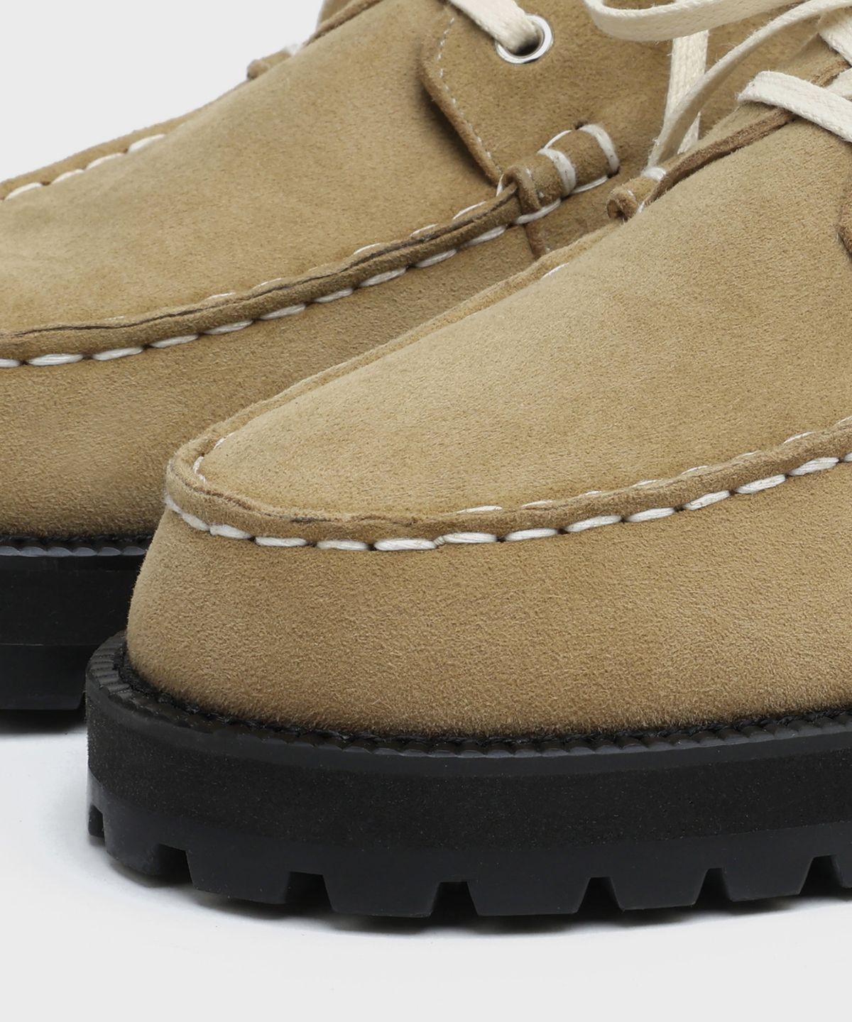 피렌체 아뜨리에(FIRENZE ATELIER) [비브람] 스탠다드 캐주얼솔 보트슈즈 5099 [ASH BEIGE SUEDE]