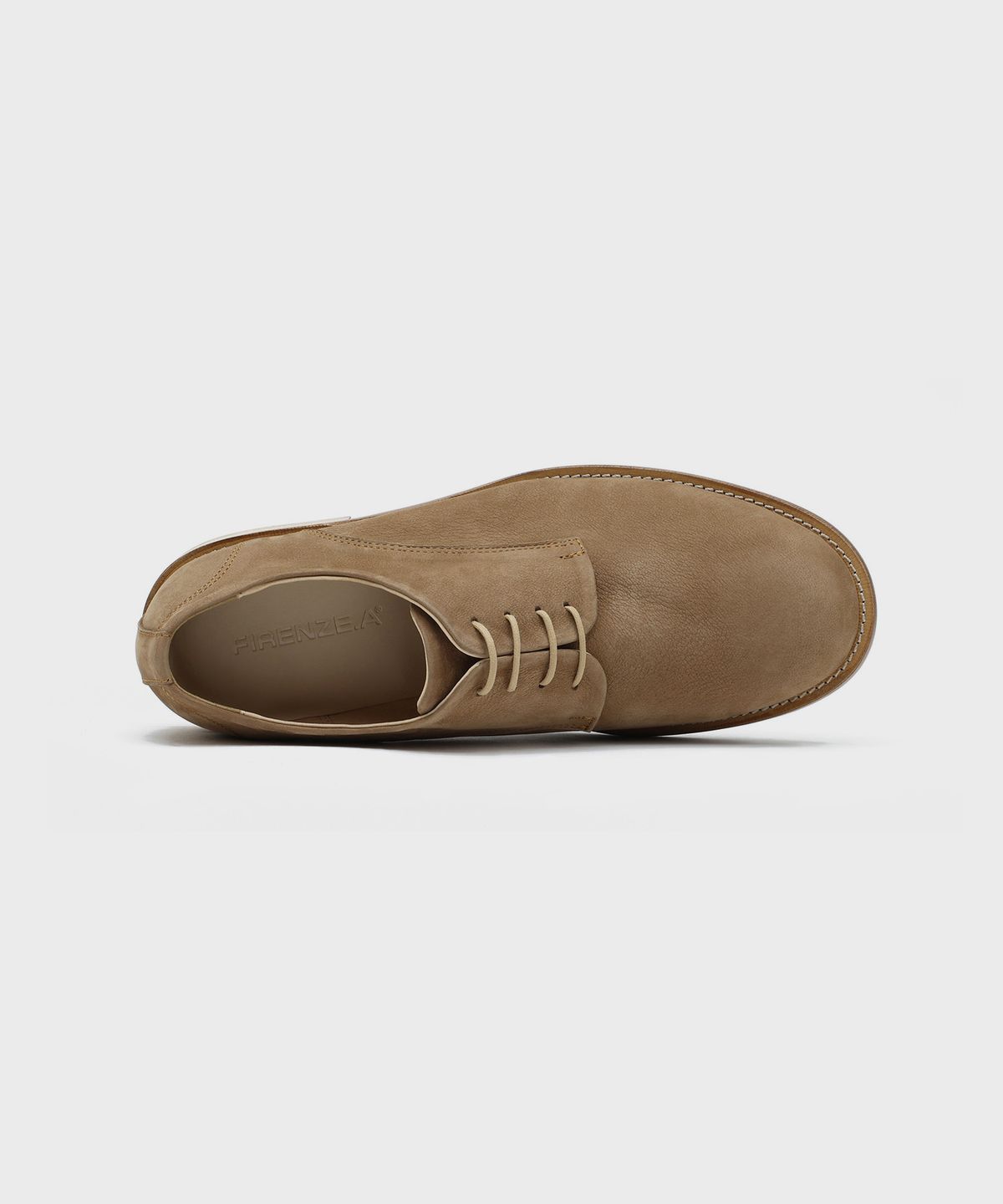피렌체 아뜨리에(FIRENZE ATELIER) [홍창] 컨템포러리 링클 더비 1600 [BEIGE NUBUCK]