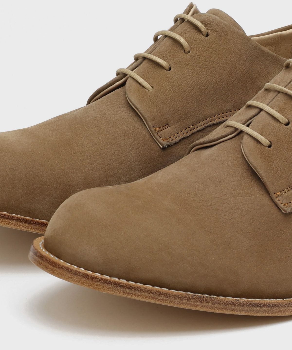 피렌체 아뜨리에(FIRENZE ATELIER) [홍창] 컨템포러리 링클 더비 1600 [BEIGE NUBUCK]