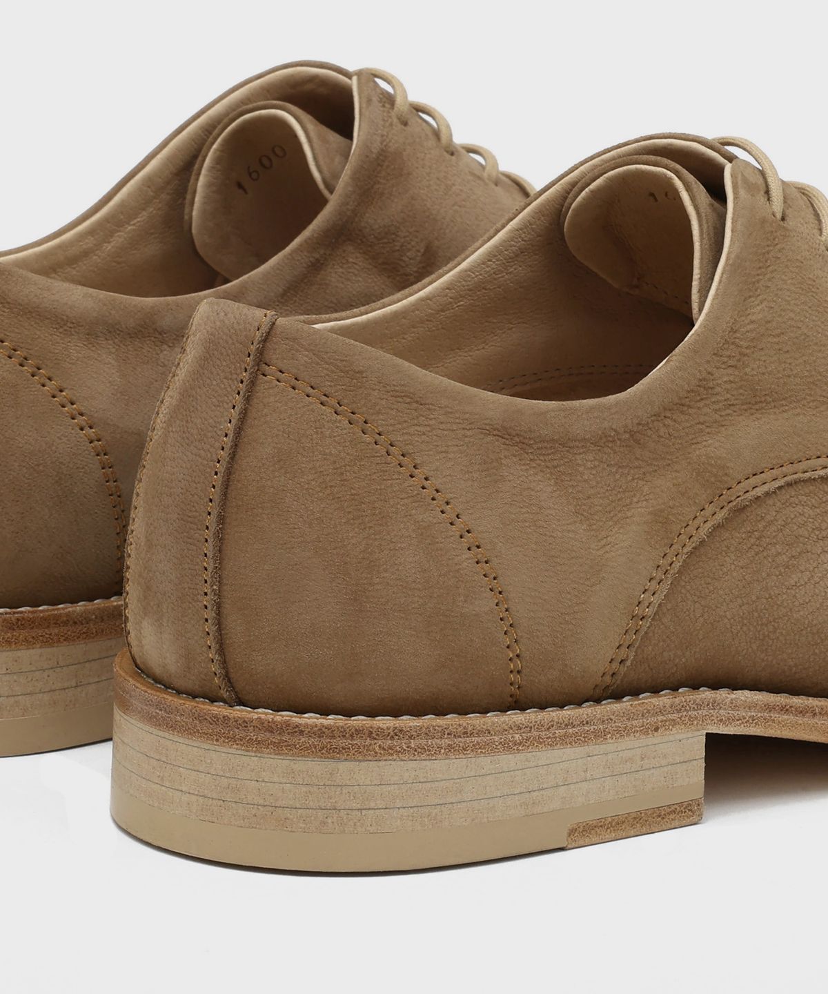 피렌체 아뜨리에(FIRENZE ATELIER) [홍창] 컨템포러리 링클 더비 1600 [BEIGE NUBUCK]