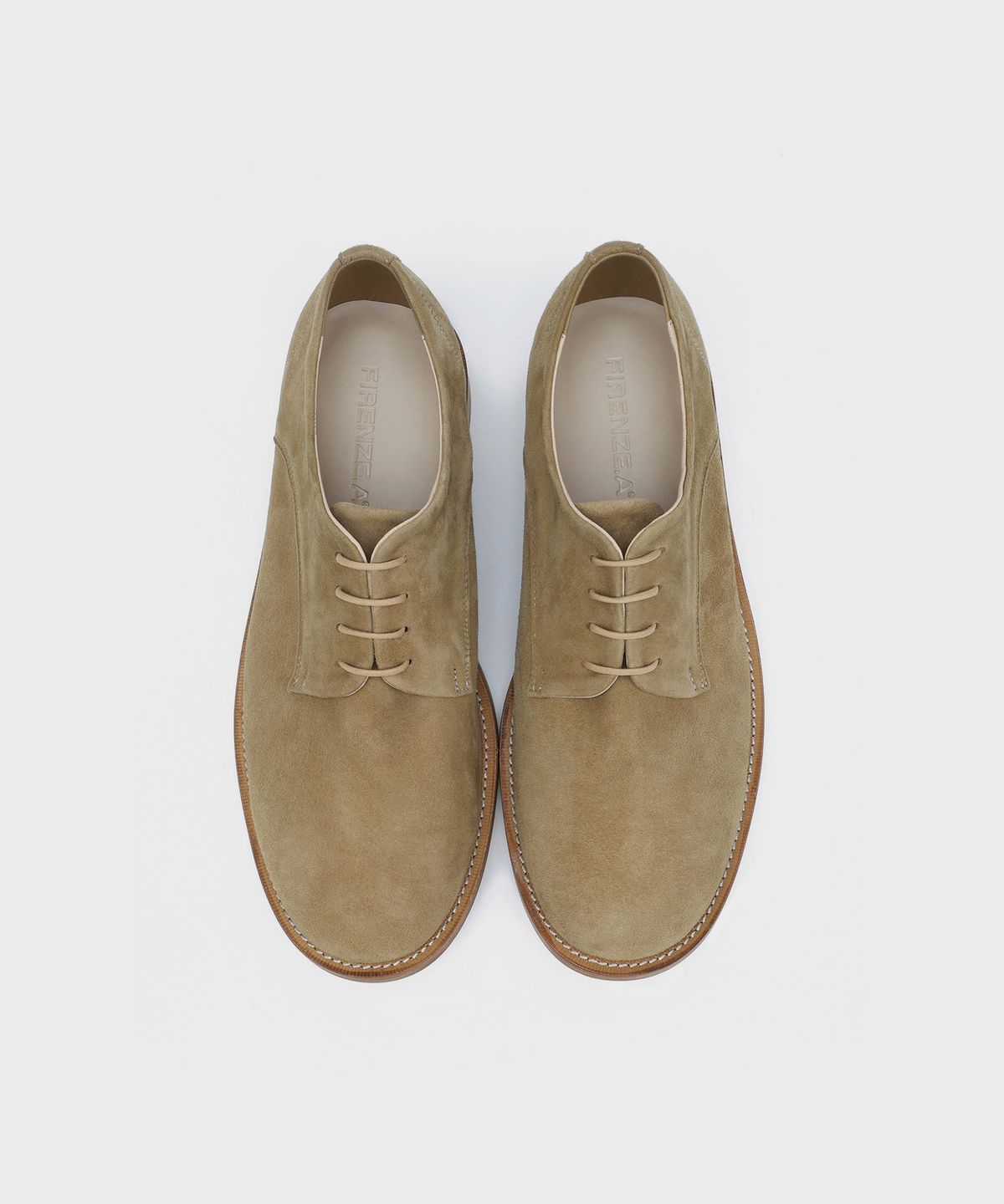 피렌체 아뜨리에(FIRENZE ATELIER) [홍창] 컨템포러리 링클 더비 1600 [ASH BEIGE SUEDE]