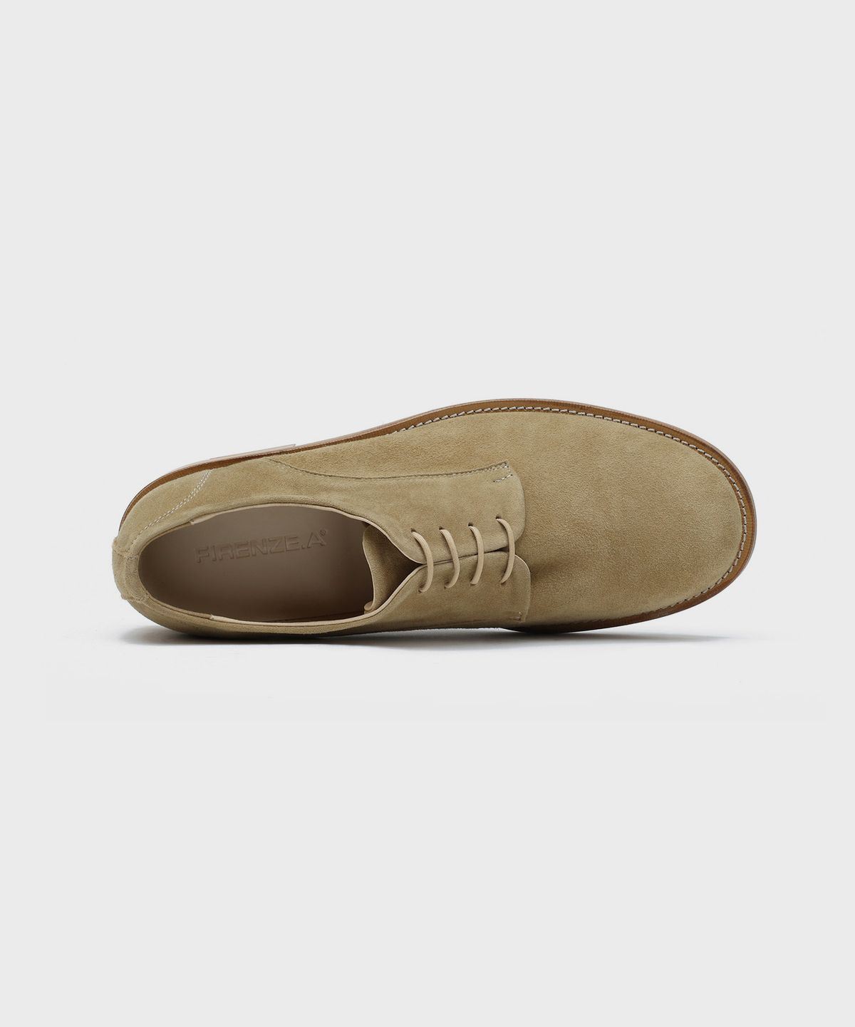 피렌체 아뜨리에(FIRENZE ATELIER) [홍창] 컨템포러리 링클 더비 1600 [ASH BEIGE SUEDE]