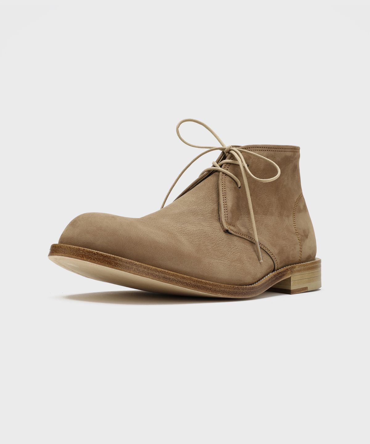 피렌체 아뜨리에(FIRENZE ATELIER) [홍창] 앵클라인 솔리드 처커부츠 2700 [BEIGE NUBUCK]