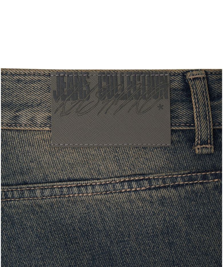MUSINSA公式 | KASHIKO Chain Wide Denim Pants Rusty Blue