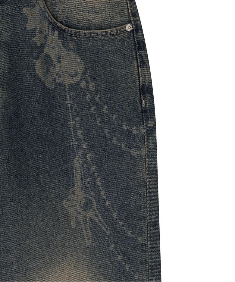 MUSINSA公式 | KASHIKO Chain Wide Denim Pants Rusty Blue