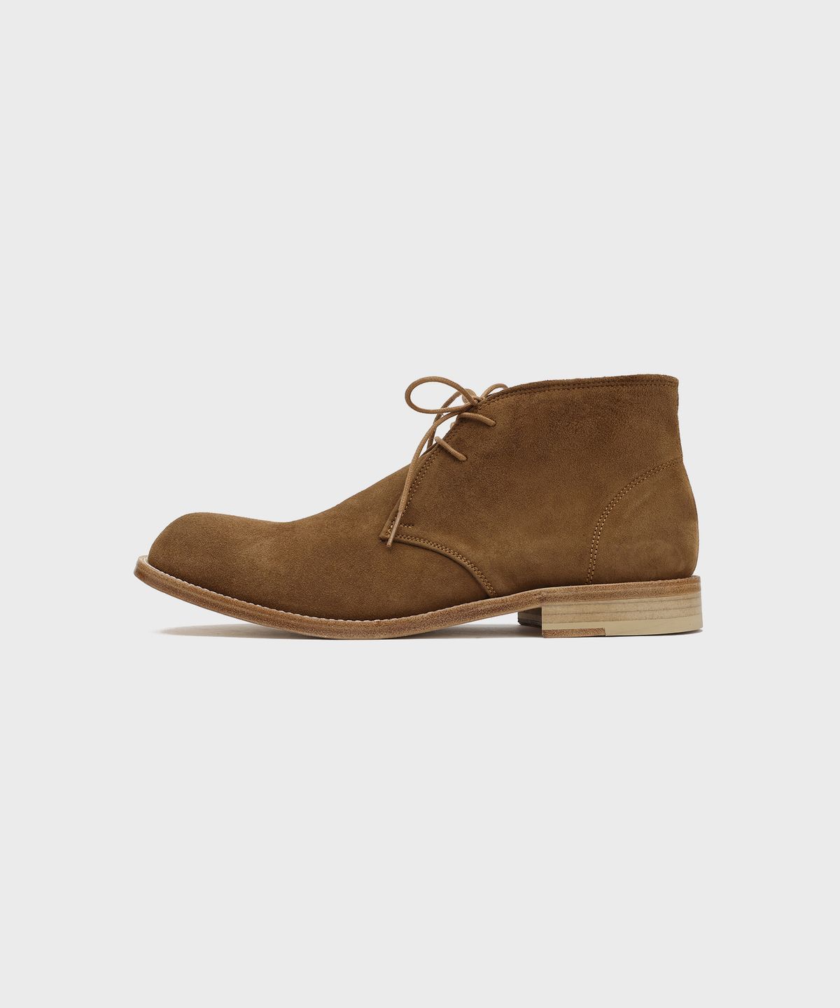 피렌체 아뜨리에(FIRENZE ATELIER) [홍창] 앵클라인 솔리드 처커부츠 2700 [MID BROWN SUEDE]