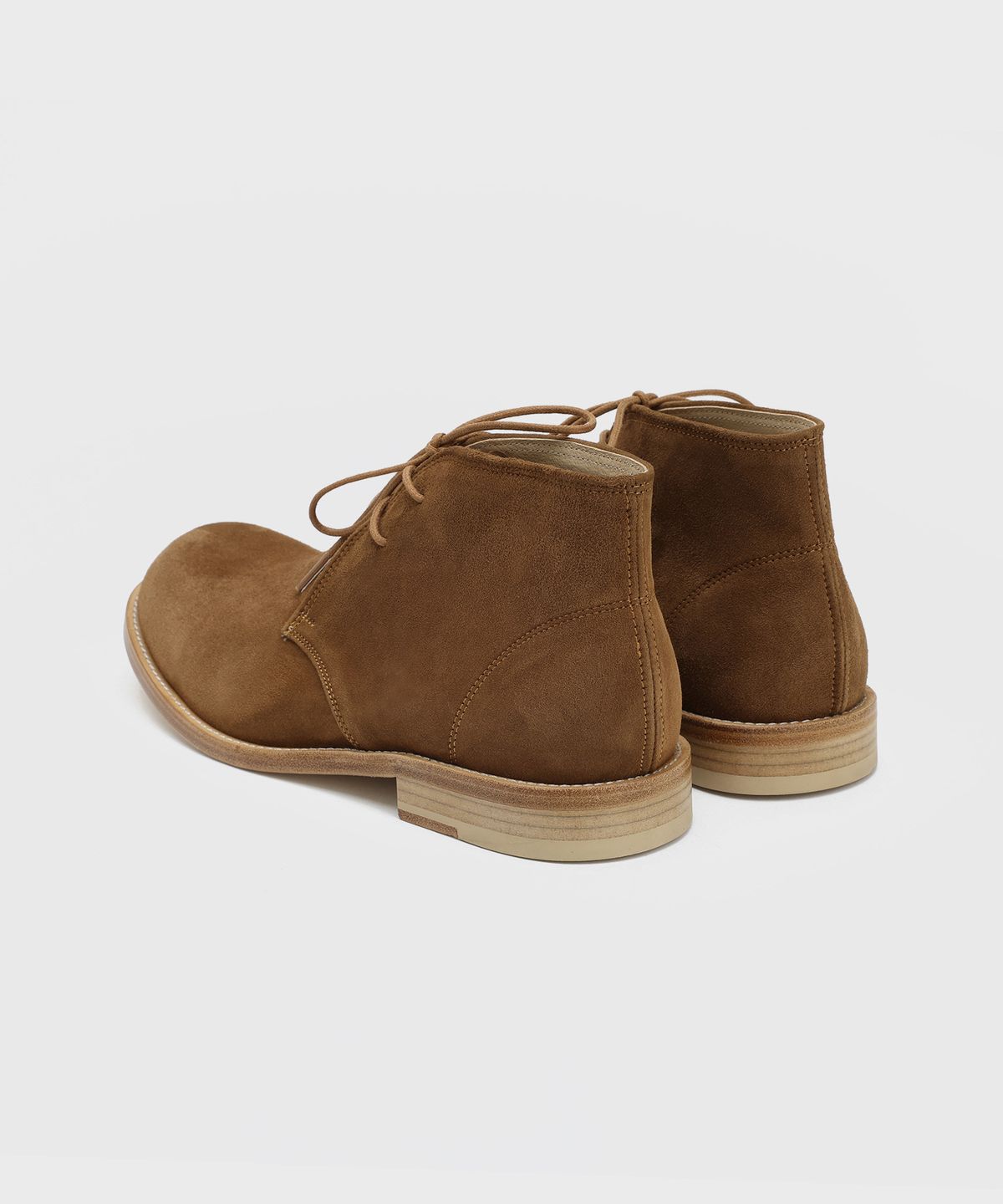 피렌체 아뜨리에(FIRENZE ATELIER) [홍창] 앵클라인 솔리드 처커부츠 2700 [MID BROWN SUEDE]