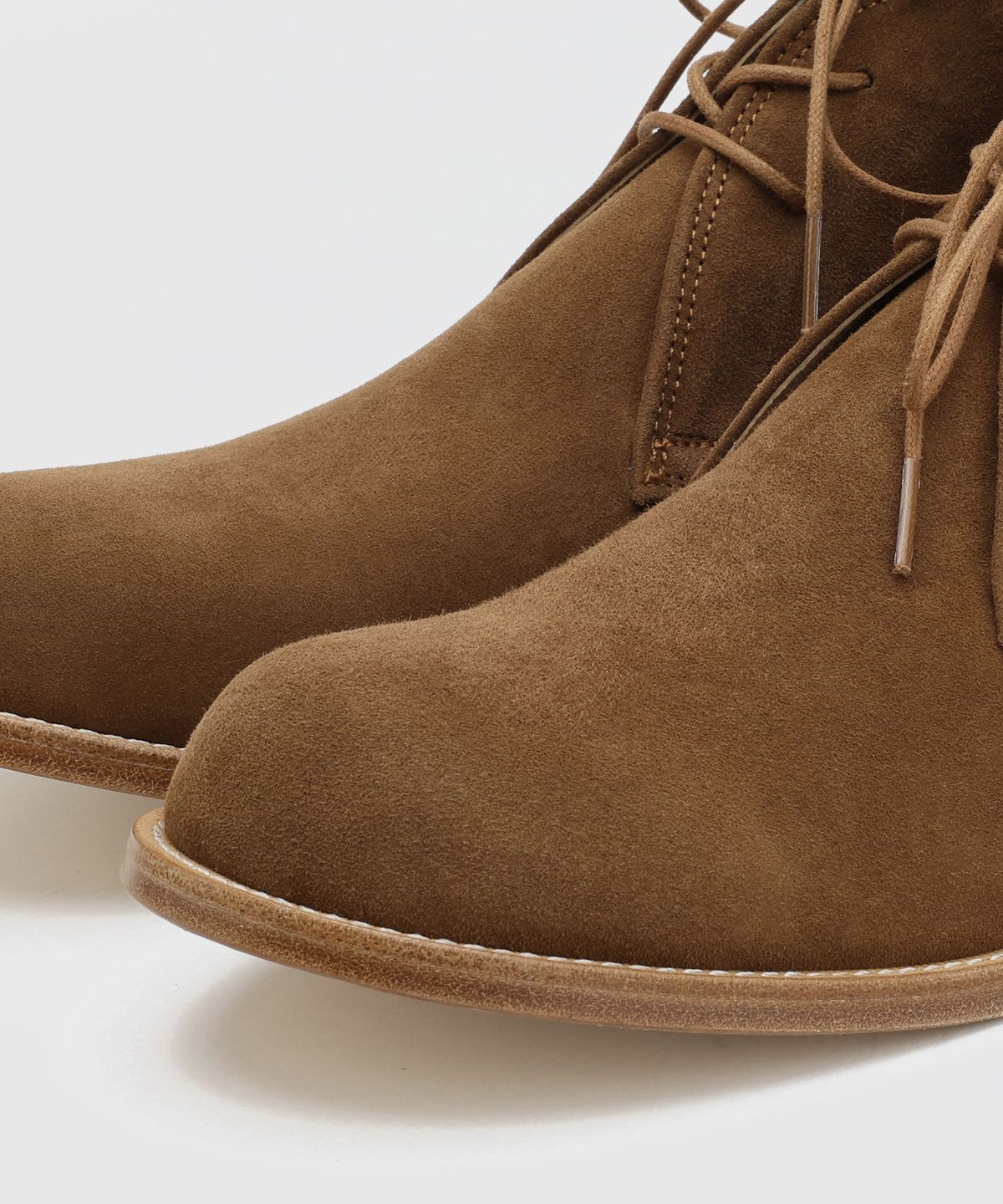 피렌체 아뜨리에(FIRENZE ATELIER) [홍창] 앵클라인 솔리드 처커부츠 2700 [MID BROWN SUEDE]