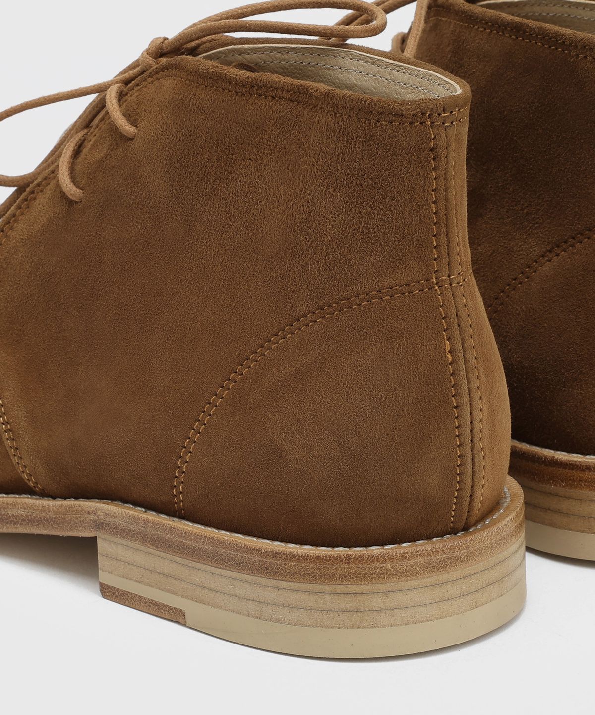 피렌체 아뜨리에(FIRENZE ATELIER) [홍창] 앵클라인 솔리드 처커부츠 2700 [MID BROWN SUEDE]