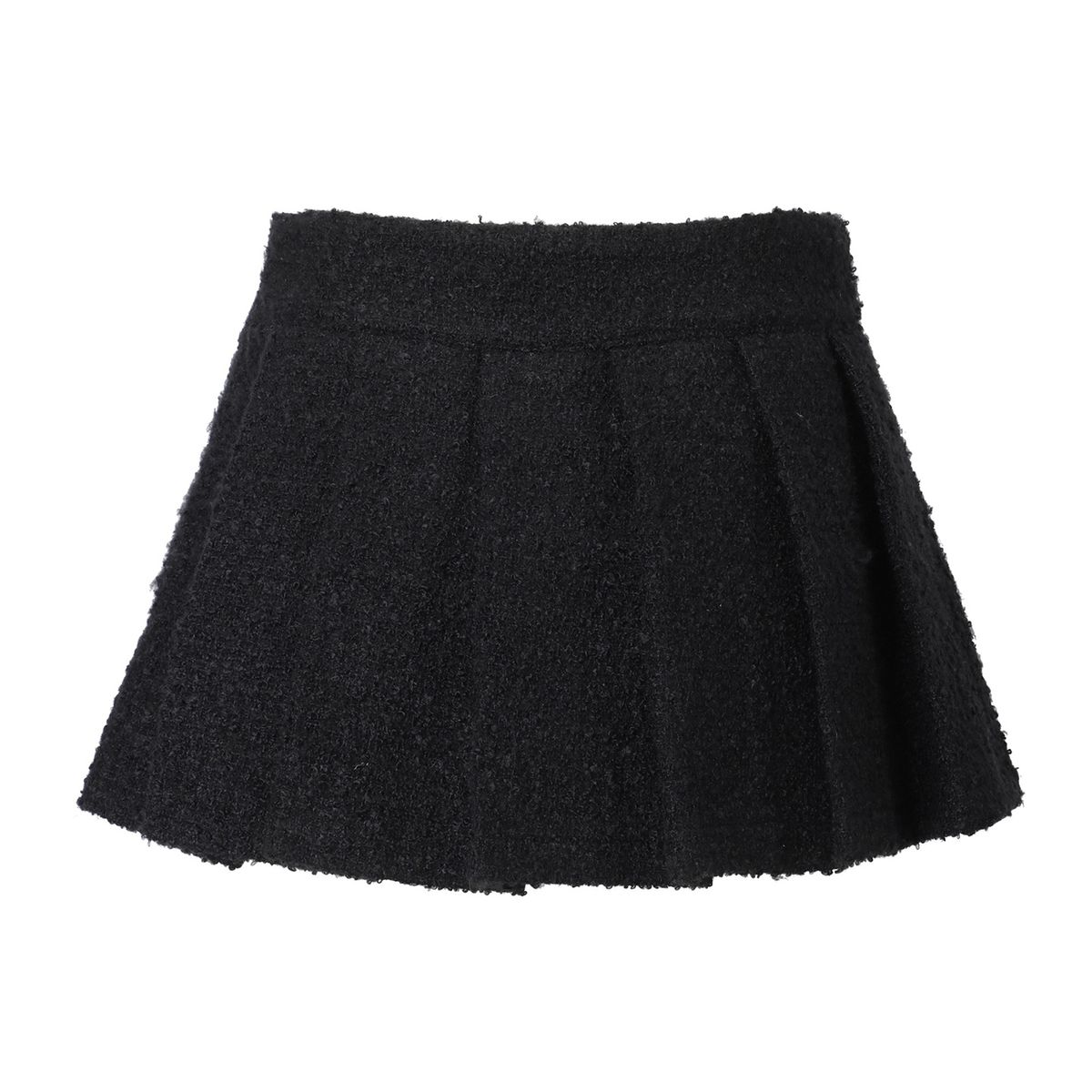 카키포인트(KHAKIPOINT) Atelier Tweed Skirt (black)